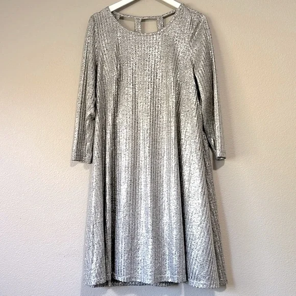 silver dress torrid torrid | Dresses | Nwt Torrid Silver Shimmer Dress